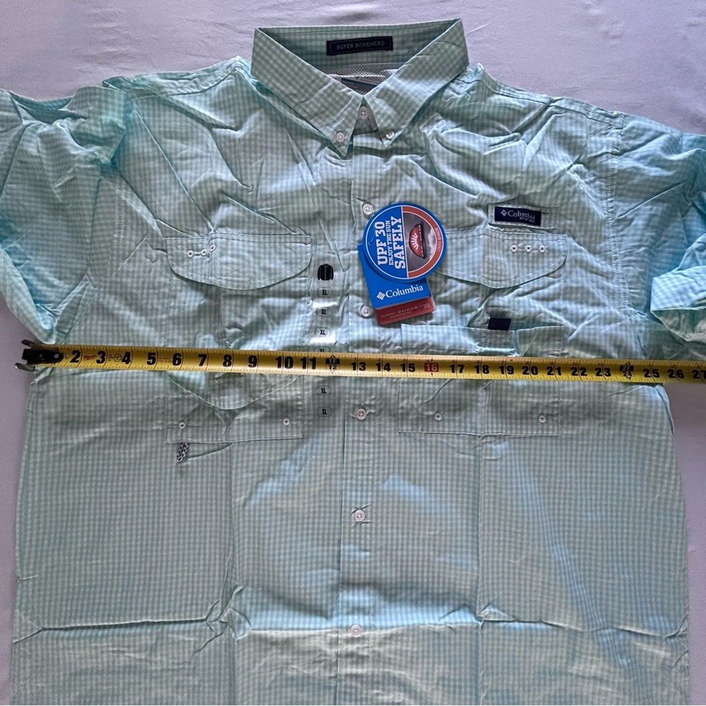 Columbia PFG Fishing Shirt Bundle XL 3 Pack Blue Gray Green Check NWT - Picture 10 of 16